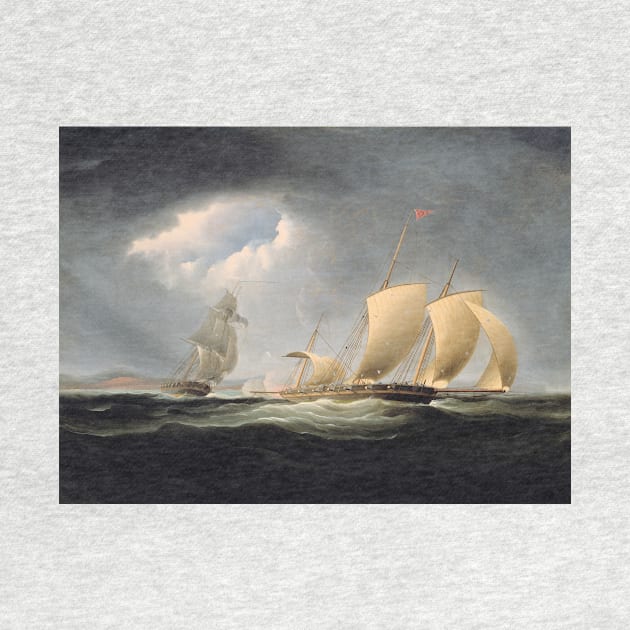 Capture of the Tripoli by the Enterprise by Thomas Birch by Classic Art Stall